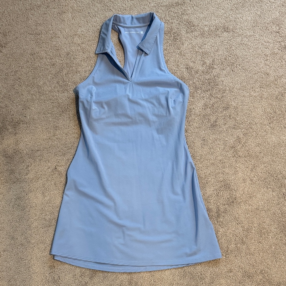 Light Blue Sleeveless Athletic Dress